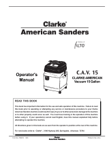 Clarke l 1600DC Manuel utilisateur