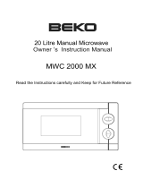Beko MWC 2000 EX Le manuel du propriétaire