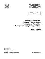 Wacker Neuson GPi4300 Parts Manual