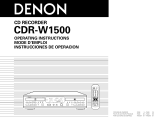 Denon CDR-W1500 Manuel utilisateur