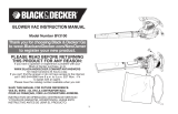 Black & Decker Blower BV3100R Manuel utilisateur