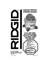 RIDGID WD0935 Le manuel du propriétaire