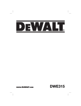 DeWalt DWE315 Manuel utilisateur