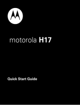 Motorola H17 Guide de démarrage rapide