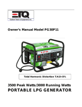 ETQ Liquid propane Portable Generator Le manuel du propriétaire
