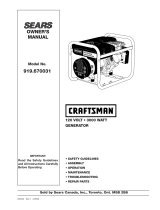 Craftsman 919.670031 Manuel utilisateur