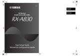 Yamaha RXA830 Guide d'installation