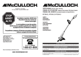 McCulloch MT202A15 Manuel utilisateur