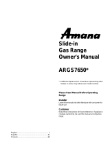 Amana MGS5752BDS - 30 Inch Slide-In Gas Range Le manuel du propriétaire