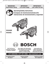Bosch Power Tools RH540S Manuel utilisateur
