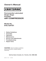 Craftsman AIR COMPRESSOR 919.724701 Manuel utilisateur