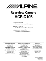 Alpine HCE-C105 - Rear View Camera System Manuel utilisateur