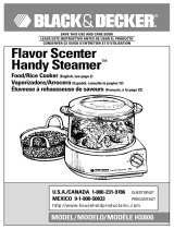 Black & Decker Flavor Scenter Handy Steamer HS800 Manuel utilisateur