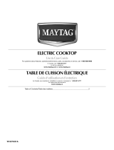 Maytag MEC4536WC - 36 in. 5 Element Electric Cooktop Mode d'emploi