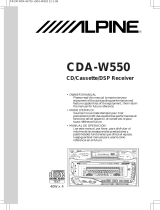 Alpine CDA-W550 Le manuel du propriétaire