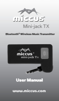 Miccus Mini-jack TX Manuel utilisateur