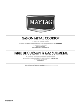 Maytag MGC7536WB - 36" Gas Cooktop Mode d'emploi
