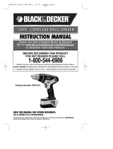 Black & Decker VPX1212X Manuel utilisateur