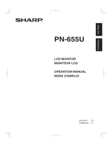 Sharp PN-655 Manuel utilisateur