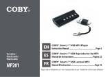 Coby MP-201 Manuel utilisateur