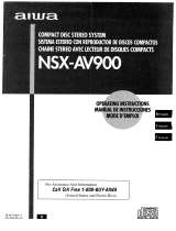 Aiwa NSX-AV900 Manuel utilisateur