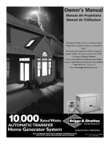 Briggs & Stratton 10000 Watt Home Generator System Manuel utilisateur