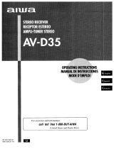 Aiwa AV-D35 Manuel utilisateur