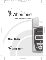 Wherify Wireless Wherifone G550 Manuel utilisateur