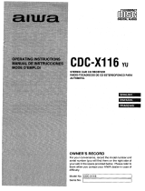 Aiwa CDC-X116 YU Manuel utilisateur