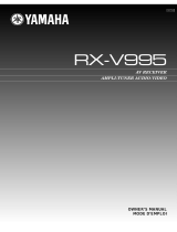 Yamaha RX-V995 Manuel utilisateur