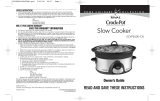 CROCK POT SCVPE600-CN Manuel utilisateur