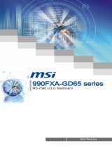 MSI 990FXA-GD65 serie Mode d'emploi
