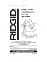 RIDGID WD1680EX0 Le manuel du propriétaire