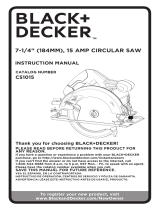 Black & Decker CS1015 Manuel utilisateur