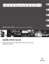 Behringer SUPER-X PRO CX2310 Guide de démarrage rapide