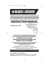 Black & Decker LI3100 Manuel utilisateur
