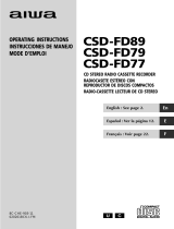 Aiwa CSD-FD89 Manuel utilisateur