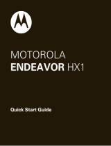 Motorola HX1 - Endeavor - Headset Guide de démarrage rapide
