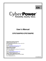CyberPower CPS7500PRO Manuel utilisateur