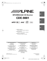 Alpine CDE-9881 Manuel utilisateur
