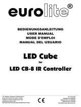EuroLite LED Cube for LED CB-8 IR Controller Manuel utilisateur