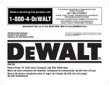 DeWalt DW745 Manuel utilisateur