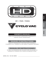 Cyclo Vac HD Series Le manuel du propriétaire