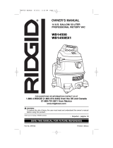 RIDGID WD1450EX1 Le manuel du propriétaire