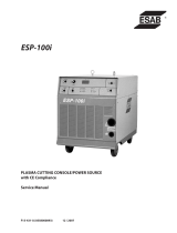 ESAB ESP-100i Plasma Cutting Console/Power Source Manuel utilisateur