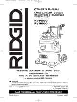 RIDGID RV26000 Le manuel du propriétaire