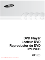Samsung DVD-P260K Manuel utilisateur