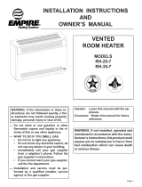 Empire Heating Systems RH-25-7 Le manuel du propriétaire