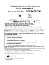 Bertazzoni V36500X Manuel utilisateur