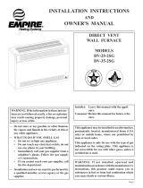 Empire Heating Systems DV-25-2SG Le manuel du propriétaire